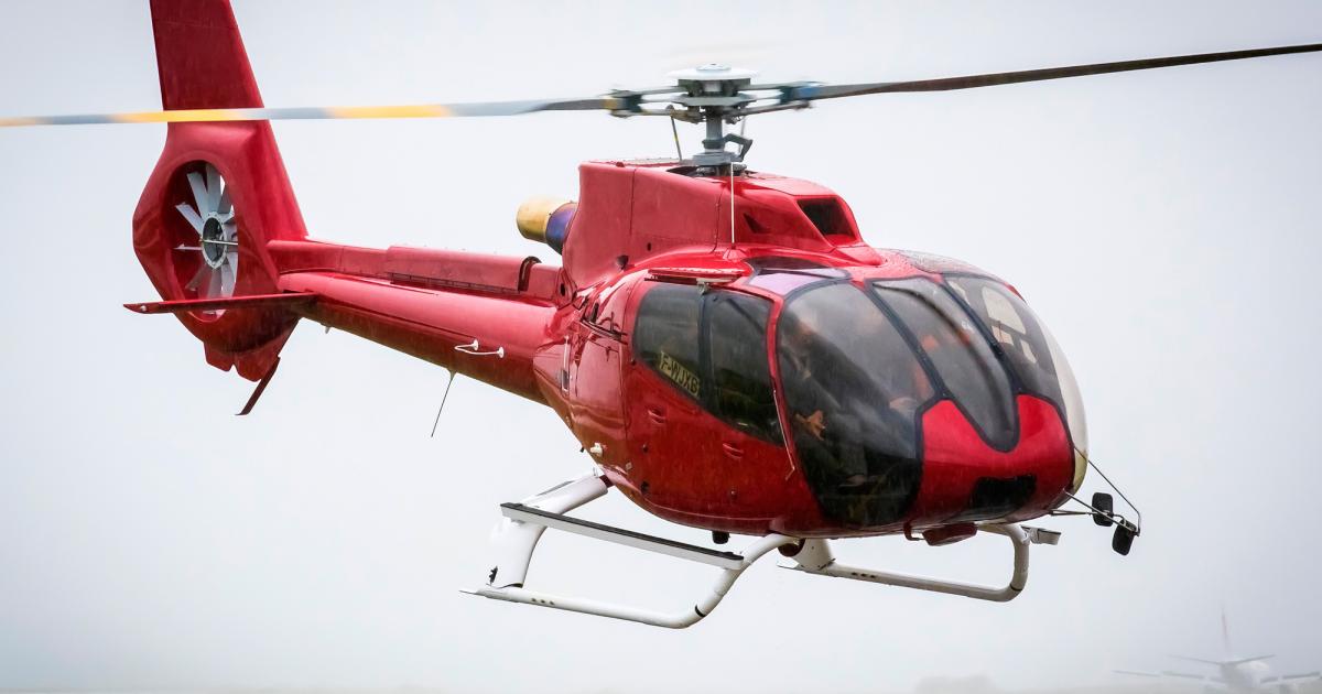 The H130 is now as capable as the H125 (AS350B3e Ecureuil/AStar), itself long seen as having set the standard in aerial work. (Photo: Airbus Helicopters/Patrick Penna)