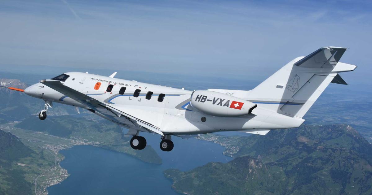 Of the first block of PC-24 aircraft to be built, Pilatus will deliver three to customers in the Latin American region.
