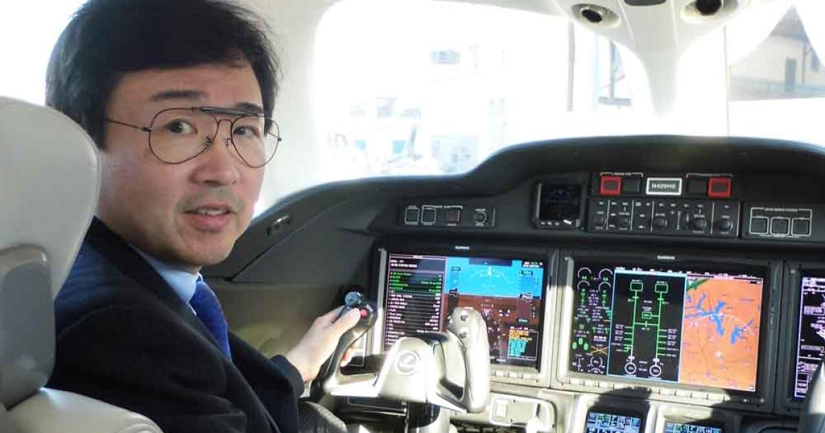 Michimasa Fujino, president and CEO of Honda Aircraft, said during the LABACE show he sees strong market potential for his HondaJet in South America.