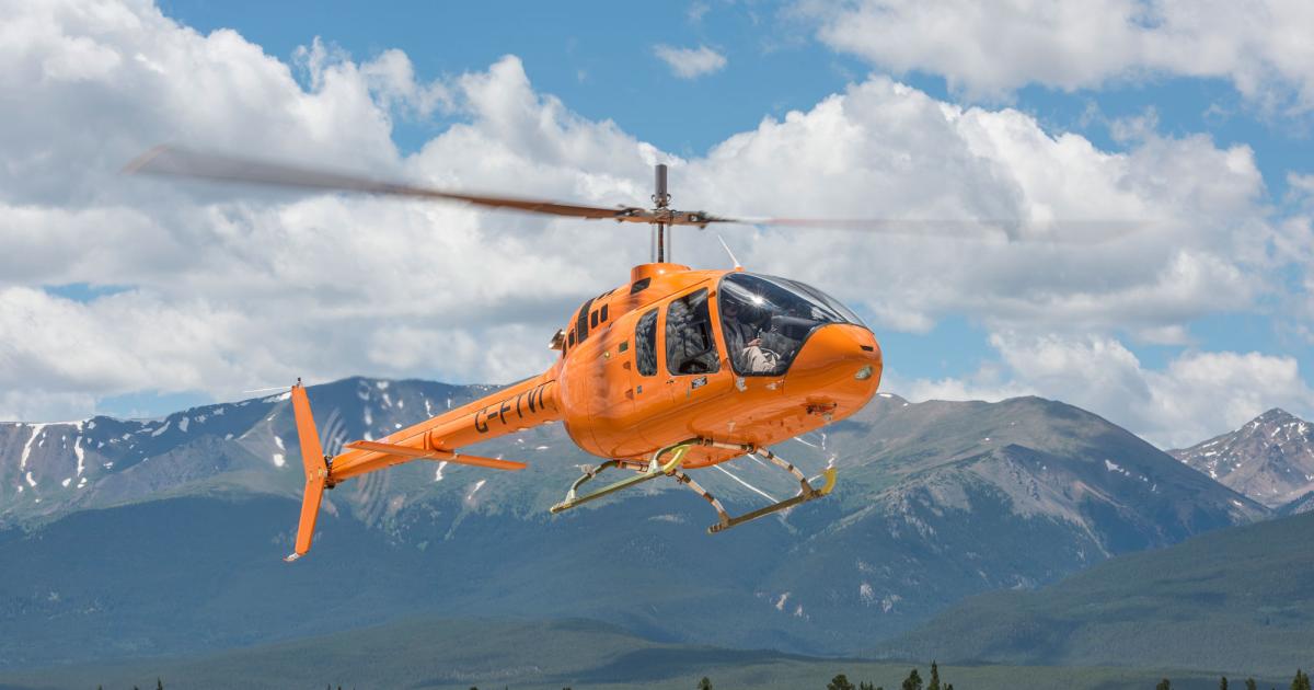 One of the three Bell 505 Jet Ranger X flight-test aircraft performed high-altitude testing in Colorado last week. The company said the helicopter is on track to obtain certification from Transport Canada in early 2016.