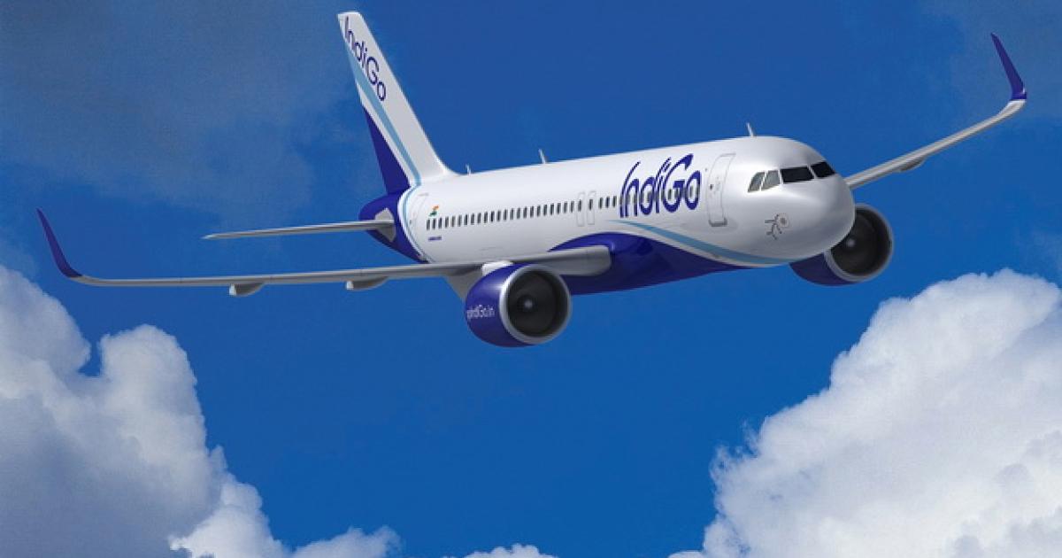 IndiGo now holds firm orders for 430 A320neos, accounting for more than a tenth of Airbus's backlog for the re-engined narrowbody. (Image: Airbus)