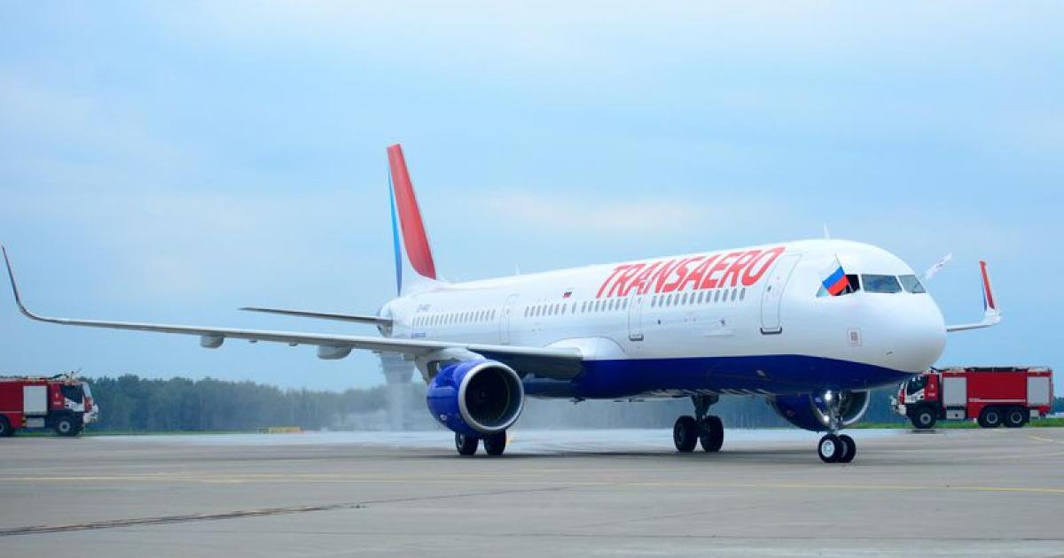 An August 3 ceremony at Vnukovo International Airport in Moscow, Russia, marked the handover of Transaero Airlines’ initial Airbus A321, delivered as part of the Russian carrier’s contract with China’s ICBC Leasing. (Photo: Airbus)