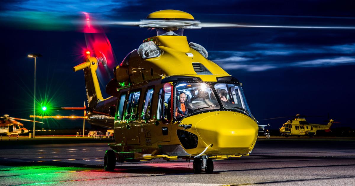 Two Airbus Helicopters H175s have logged the first 1,000 hours in the type at launch operator NHV from its base in Den Helder, Netherlands, to offshore oil and gas platforms in the North Sea. The two helicopters, which entered service in December, have completed more than 750 flights and carried approximately 11,000 passengers. (Photo: Airbus Helicopters/Tom Van Oossanen)