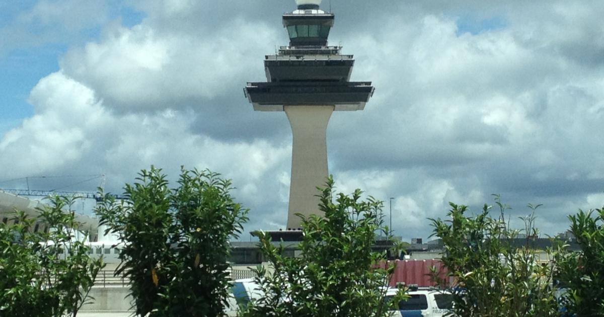 The tower at Washington Dulles International Airport was among those ranked 'frequently least efficient.' (Photo: Bill Carey)