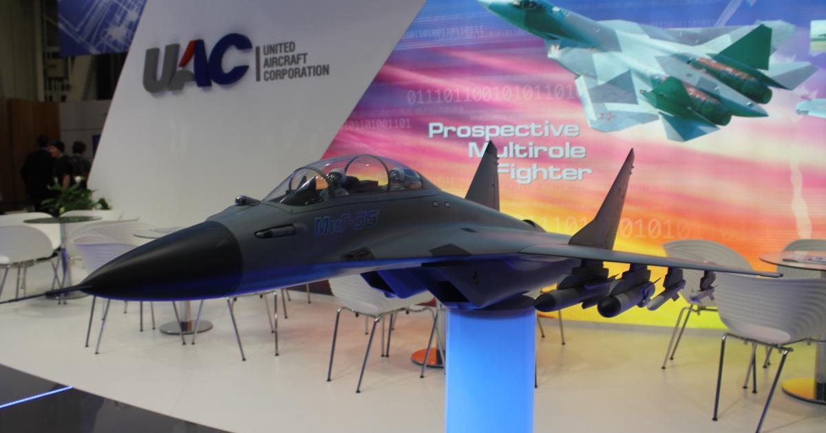 Western sanctions have hit arms receipts, but Russian defense companies are still exhibiting at foreign shows, such as Paris, shown here. (Photo: Chris Pocock) 