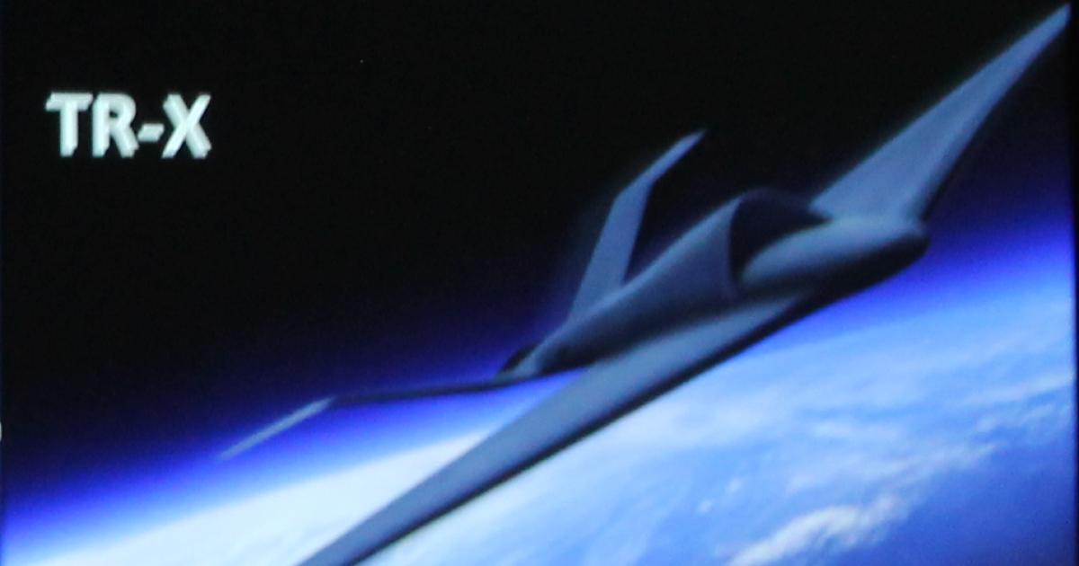 This artists’ impression of the TR-X is notional, since the Skunk Works has only just begun studying a new, stealthy, high-altitude platform. (image: Lockheed Martin)