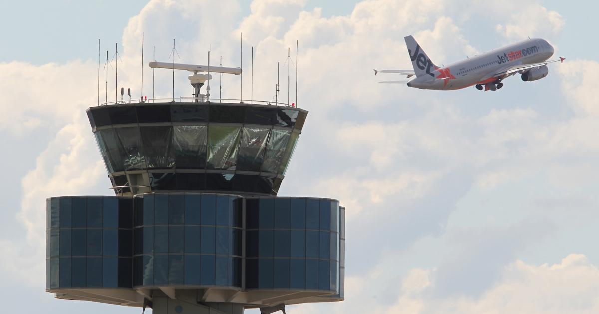 Sydney Airport tower managed by Airservices Australia, which has led development of a tracking standard. (Photo: Airservices Australia)