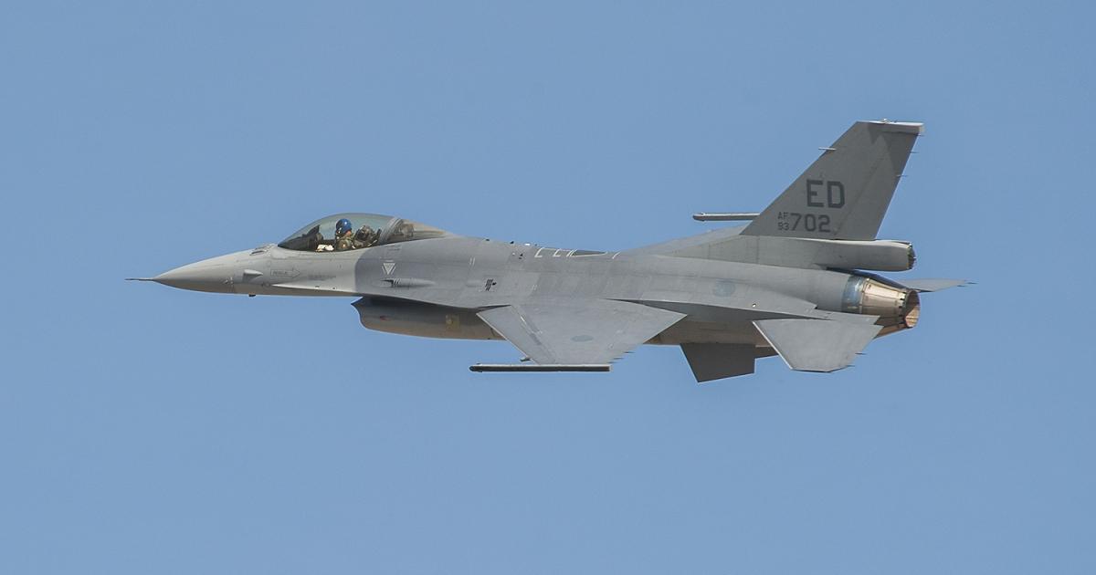 Lockheed Martin released this photo of the maiden flight of the F-16V configuration of the fighter. (Photo: Lockheed Martin/Randy Crites)