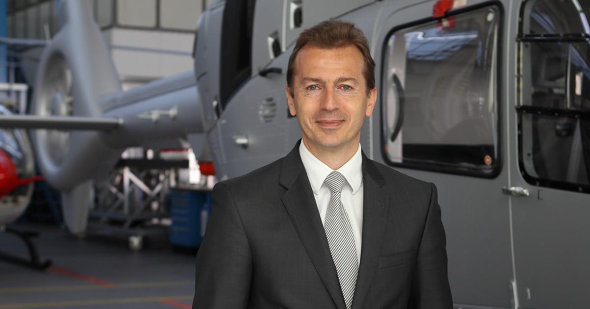 On the even of the Helitech show in London, Airbus Helicopters CEO Guillaume Faury said that revenues are higher in the first six months of this year despite decreased helicopter deliveries. (Photo: Airbus Helicopters)