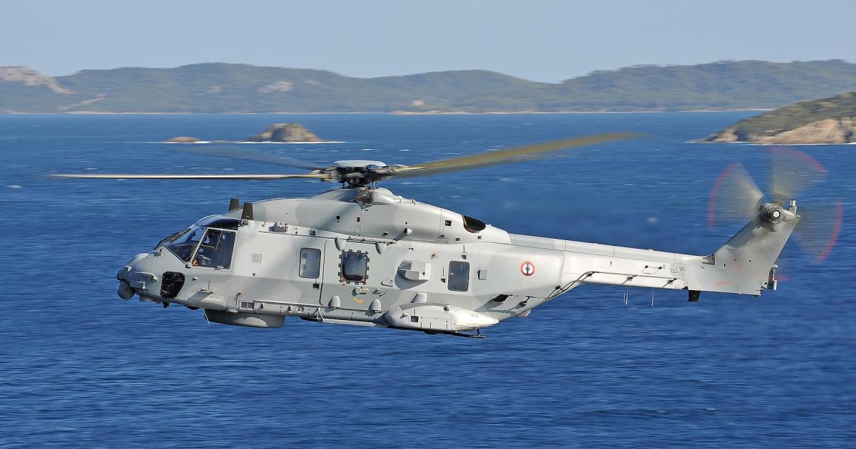 Egypt may order the NH90 NFH naval variant, shown, or the TTH tactical transport, according to sources. (Photo: NHIndustries)