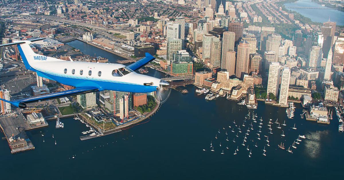 Business aviation flight activity in North America in September climbed by 3 percent versus a year ago, according to data from Argus International. Turboprop flying was exceptionally strong during the month, climbing 5.6 percent. Meanwhile, fractional turboprop flying soared by 12.9 percent, boosted by activity at PlaneSense, which flies PC-12 turboprop singles. (Photo: PlaneSense)