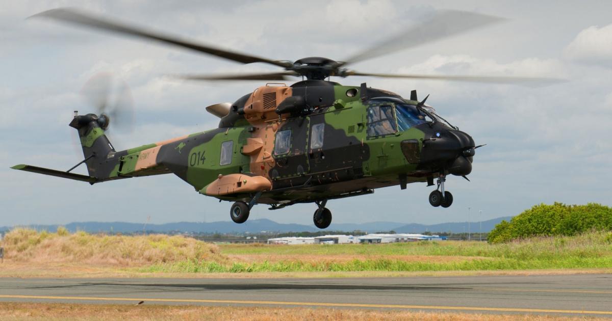Australia ordered a total of 46 MRH-90s in 2004-06, 40 to replace the Army’s S-70A Blackhawks, and six to replace the Navy’s Sea Kings. 