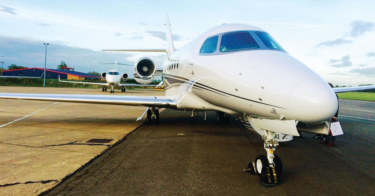 The Citation Latitude made an appearance at the UK’s
Business and General Aviation Day at Biggin Hill Airport.
