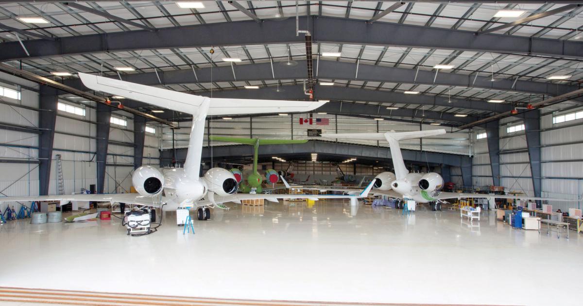 The Flying Colours St. Louis MRO and completions facility is an FAA Part 145 
repair station that services a number of business aircraft makes and models.