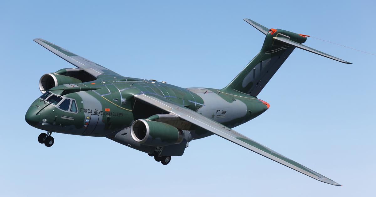 The prototype Embraer KC-390 made its second flight on October 26, after an eight-month hiatus.