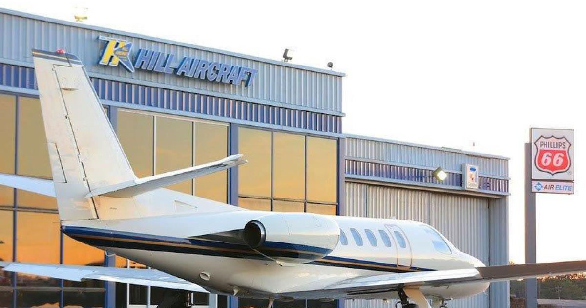 Hill Aircraft is home to 40 turbine-powered aircraft, from a Challenger 604 to a King Air 90. (Photo: Keith May)