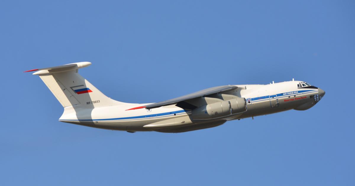 The new Ilyushin airtanker will be based on the Il-76MD-90A airlifter. (Photo: Vladimir Karnozov) 