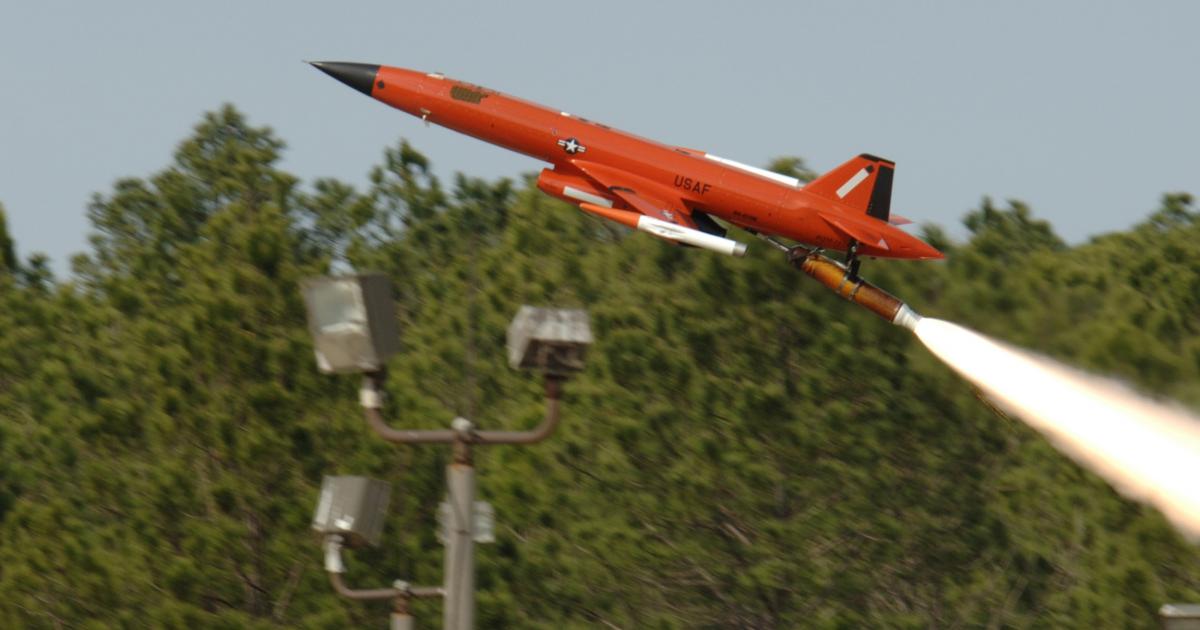Shown is a U.S. Air Force BQM-167A subscale aerial target. Manufacturer Kratos is developing tactical UAV . (Photo: U.S. Air Force)