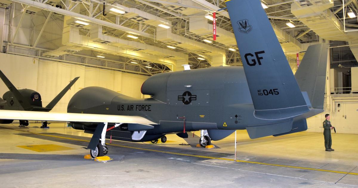 In addition to officers, enlisted personnel will be trained to fly the RQ-4 Global Hawk, the U.S. Air Force said. (Photo: Bill Carey)