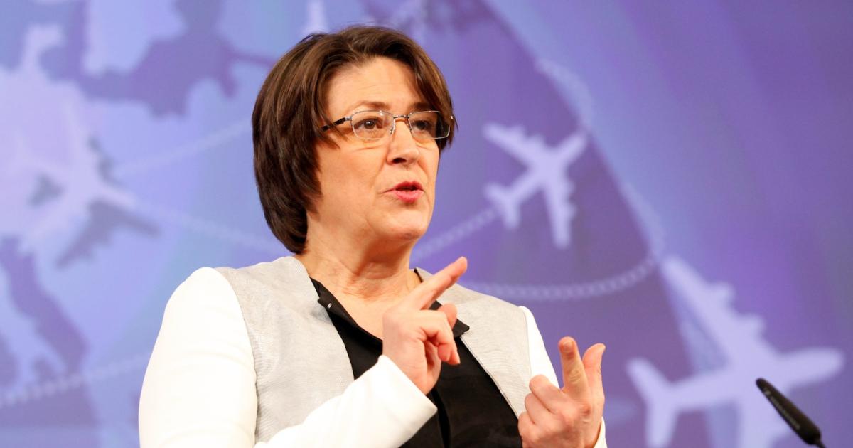 European commissioner for transport Violeta Bulc explains the Aviation Strategy in Brussels. (Photo: European Commission)