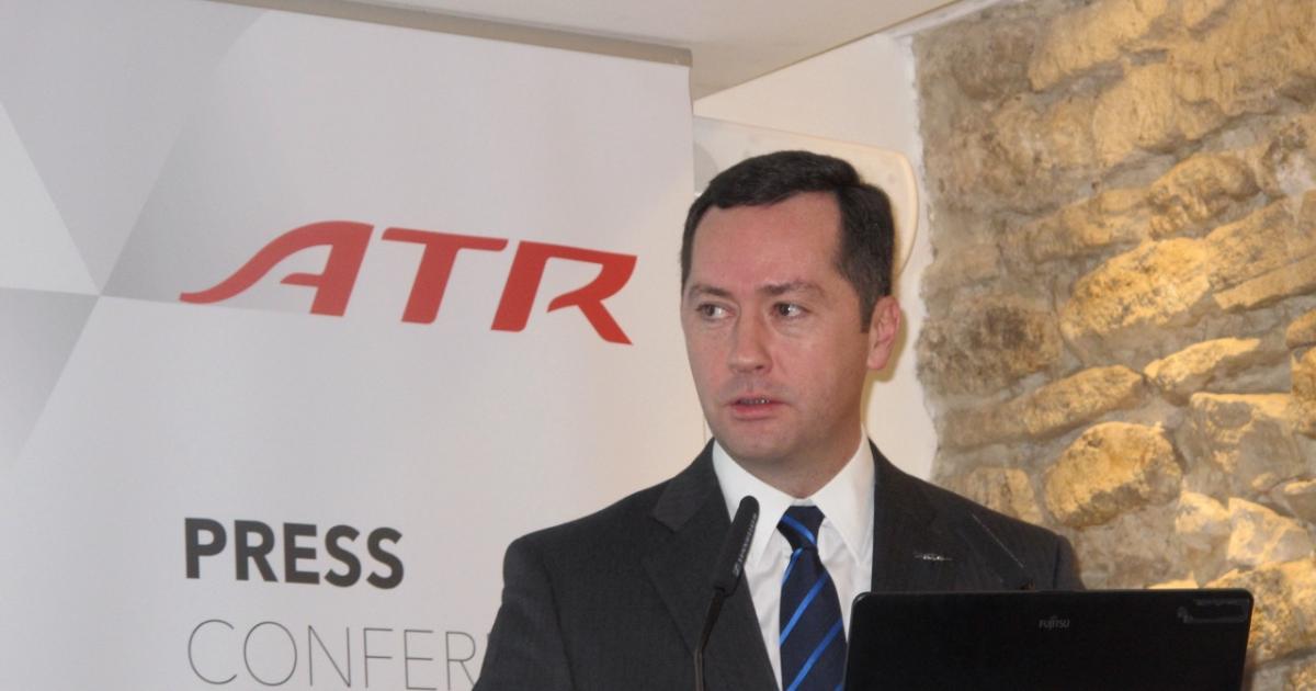 ATR chief executive Patrick de Castelbajac lamented "a lot of tension" in his company's supply chain. (Photo: Thierry Dubois)
