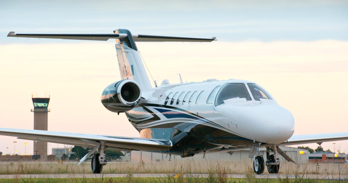 The Citation CJ2+ has been dropped from Cessna Aircraft's model line and is no longer in active production. Cessna has not delivered a CJ2+ since the second quarter of 2014. (Photo: Textron Aviation)