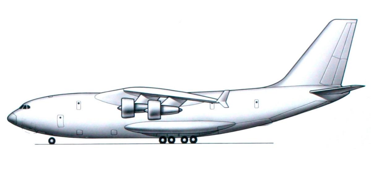 This is how the Il-106 looked when first revealed by the Ilyushin design bureau 25 years ago. (Photo: Ilyushin)