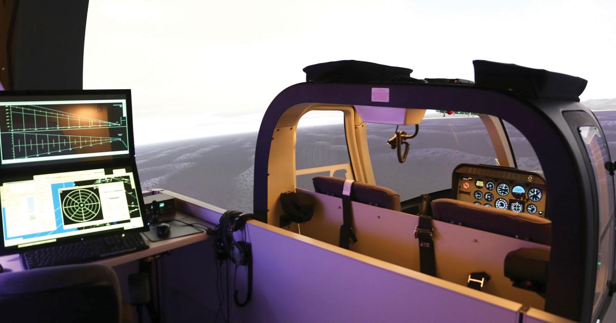 HFTC’s Frasca Bell 407 FTD was recently certified to Level D.