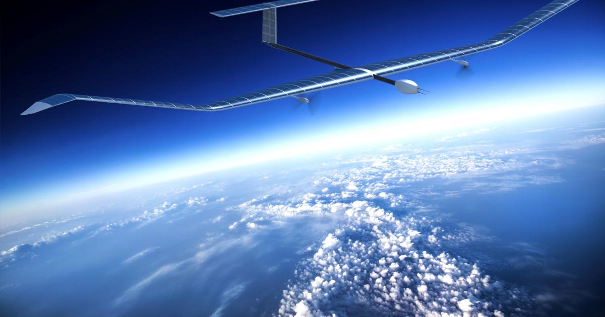 The Zephyr is a solar-powered high-altitude platform for small sensor or communications payloads. [Photo: Airbus D&S] 