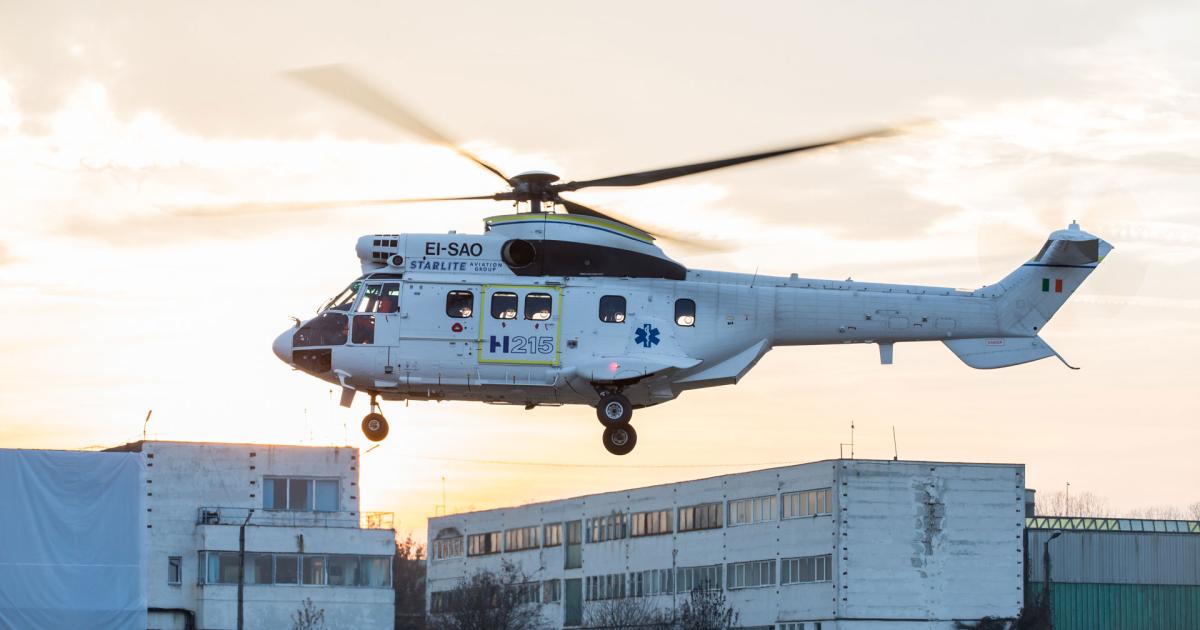 The H215 can be seen as a lower-cost version of the H225 but it features modern avionics.