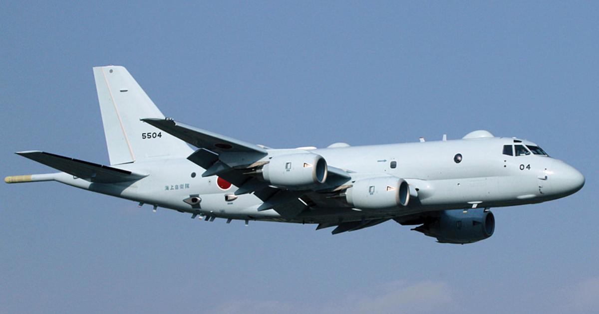 Honeywell Defense and Space is the leading overseas supplier to Japan’s Kawasaki P-1 maritime patroller program. Photo: Japan Maritime Self-Defense Force
