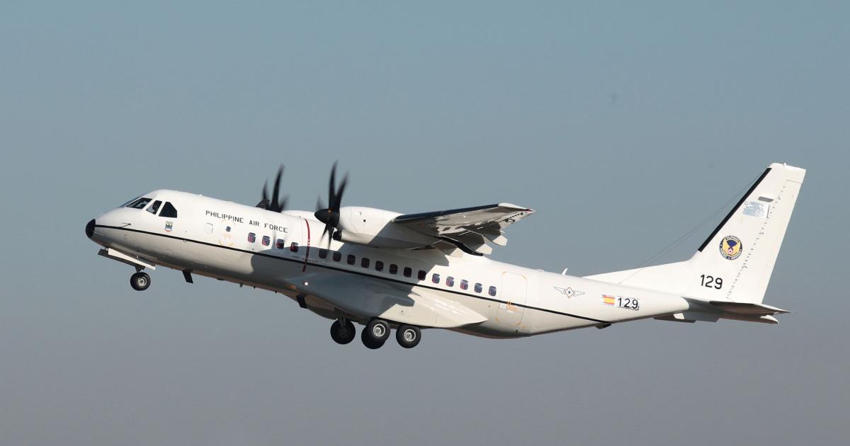The Philippines ordered three C295s from Airbus Defence & Space, of which this is the first aircraft.