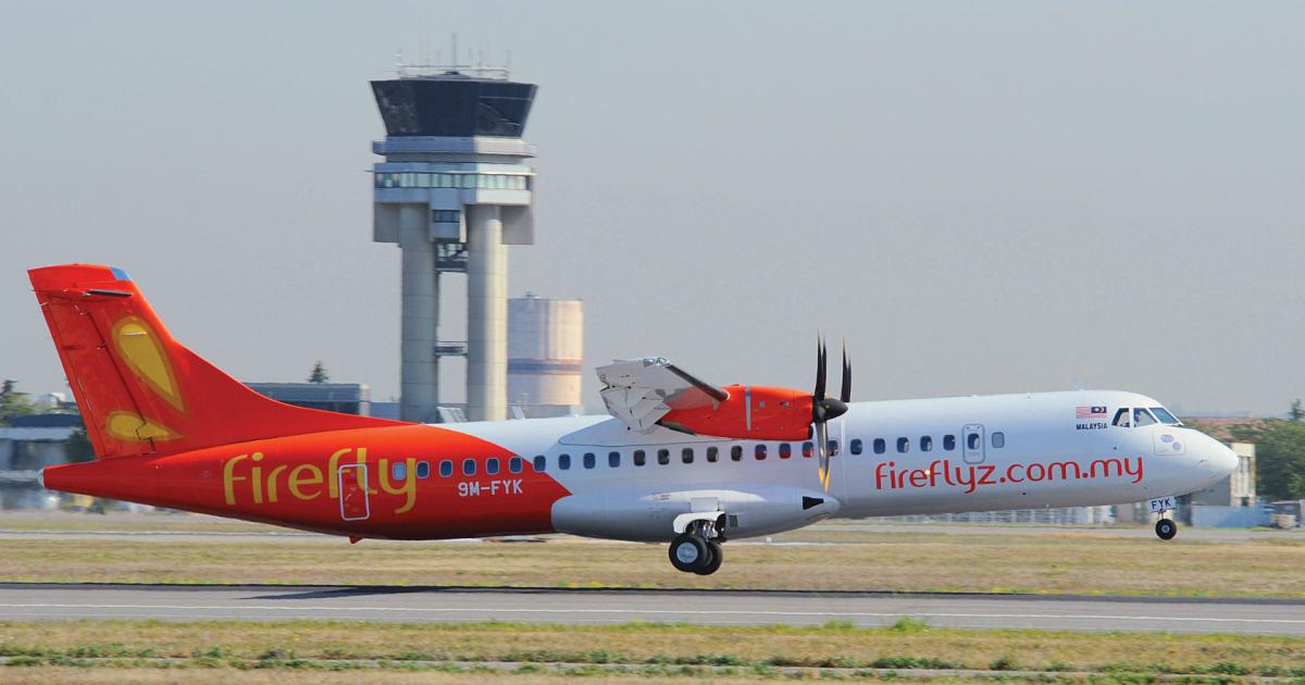 A subsidiary of Malaysia Airlines, Firefly operates 19 ATR 72s, a mix of -500s and -600s.