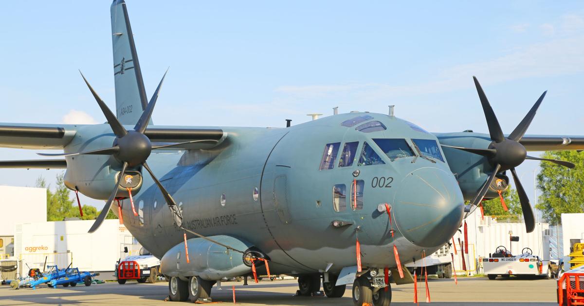 Royal Australian Air Force’s new Alenia Aermacchi C-27J