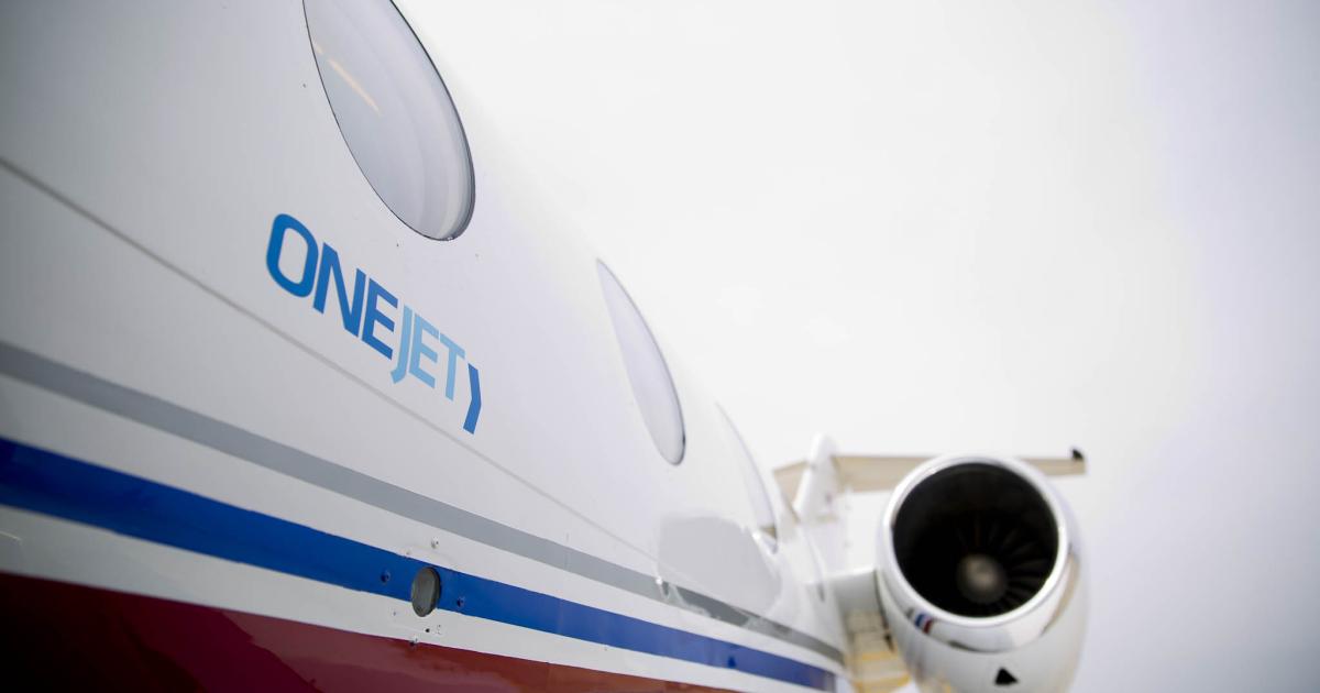 OneJet, which offers per-seat service using Hawker 400XPs, has selected Pittsburgh as a base of operation. It will thus have employees and aircraft domiciled at Pittsburgh International Airport, and it will add five nonstop destinations from this market this year. (Photo: OneJet)