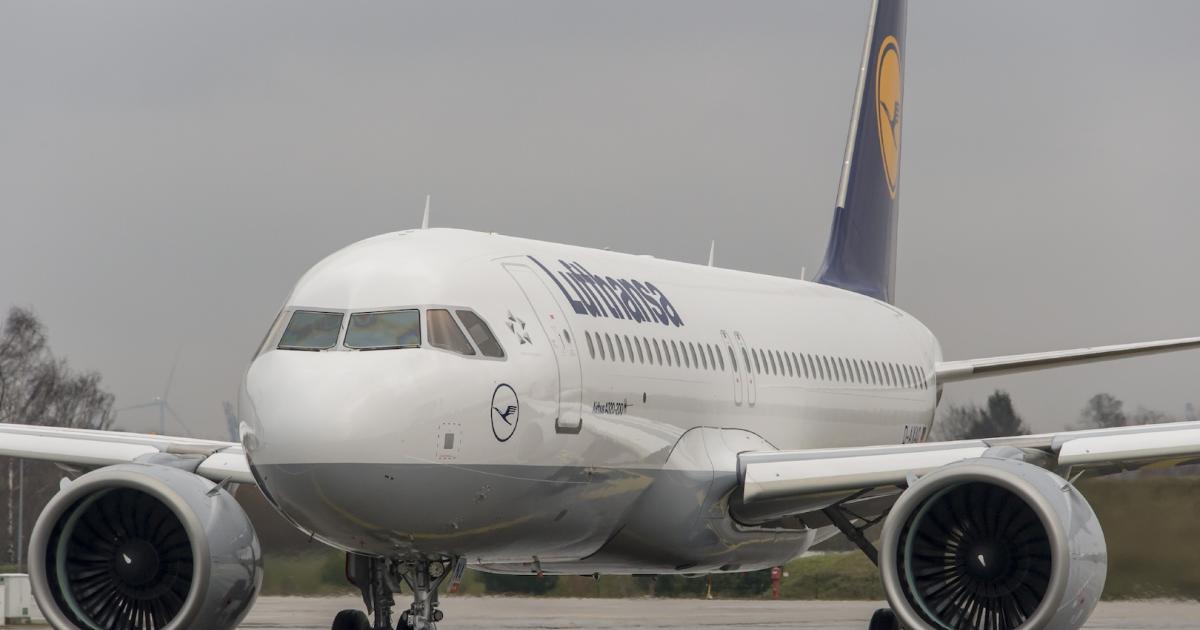 Lufthansa took delivery of its first Pratt & Whitney PW1100G-powered A320neo on January 20. (Photo: Lufthansa Group)