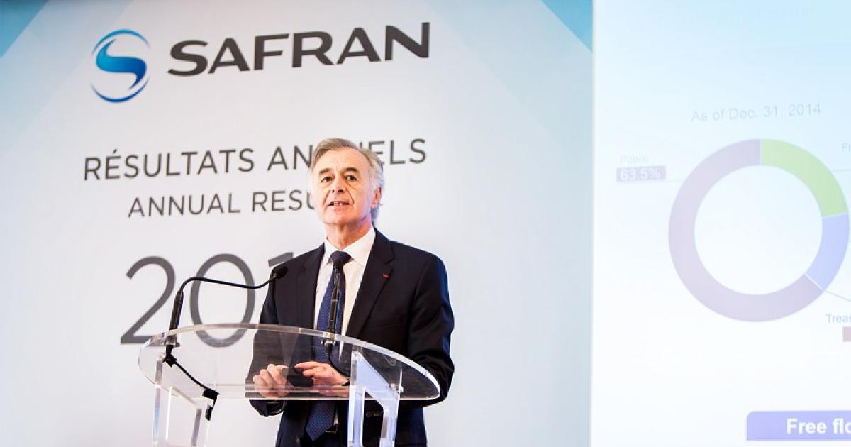 Safran CEO Philippe Petitcolin declared himself very satisfied with the French aerospace group's 2015 financial results. [Photo: Safran]