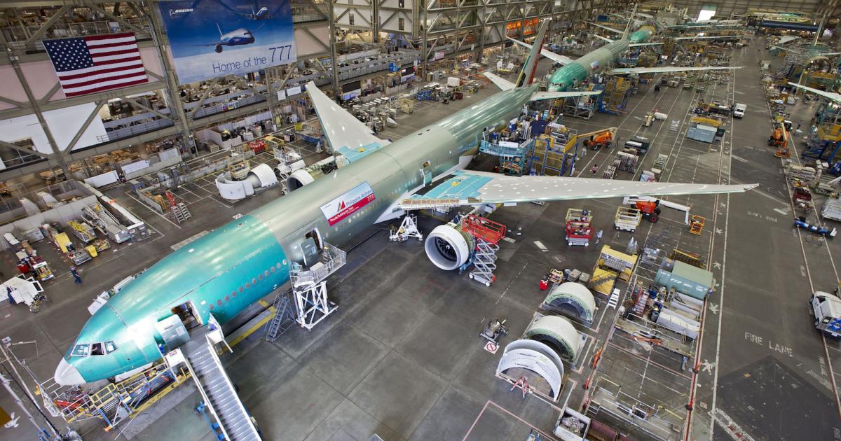 Although Boeing continues to operate from a position of strength in the widebody market, pricing pressure from Airbus has reduced its overall market share to 46 percent. (Photo: Boeing)  