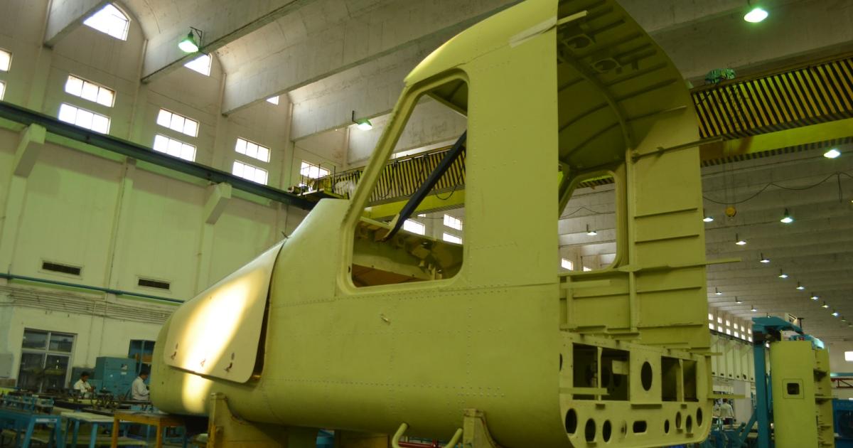 India’s HAL builds Do 228s under license by Germany’s Ruag, mainly for the Indian military. It also recently finished the first of four Do 228 subassemblies for which Ruag issued an export order some four months ago. (Photo: HAL)