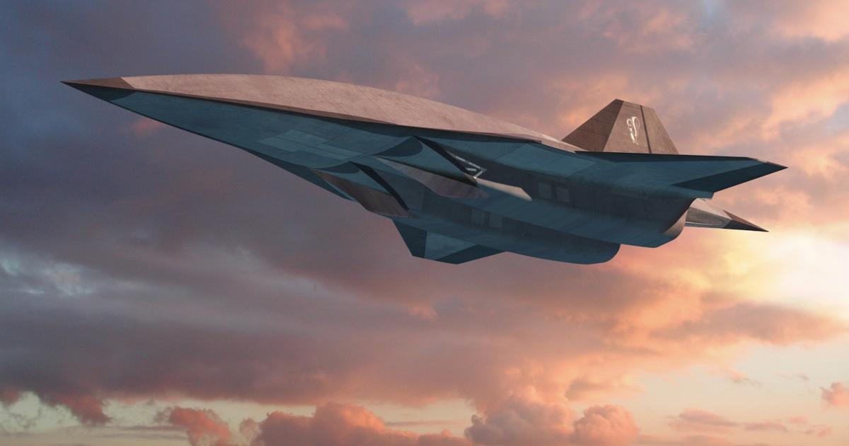 The SR-72 successor to the SR-71 Blackbird would have an integrated turbine and scramjet propulsion system. (Image: Lockheed Martin)