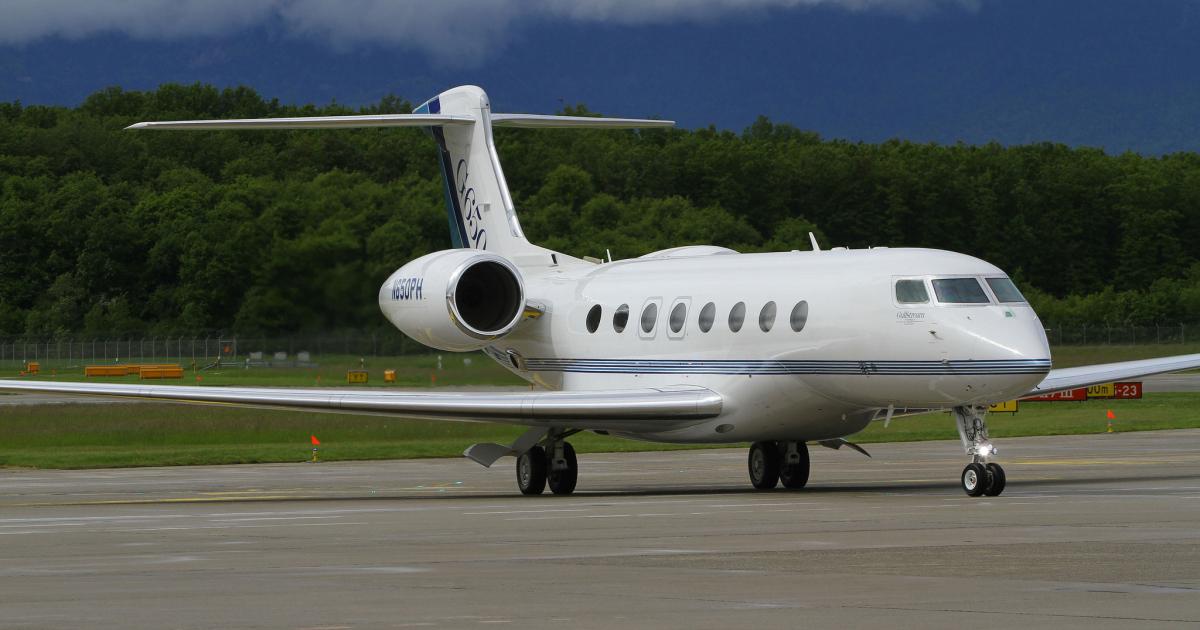Rising inventory of pre-owned Gulfstream G650s and their effect on new sales and deliveries is causing concern for Deutsche Bank's aerospace analyst. According to JetNet, pre-owned inventory of the ultra-long-range jet rose from six last March to 19 this month, or 11.5 percent of the in-service fleet. (Photo: AIN)