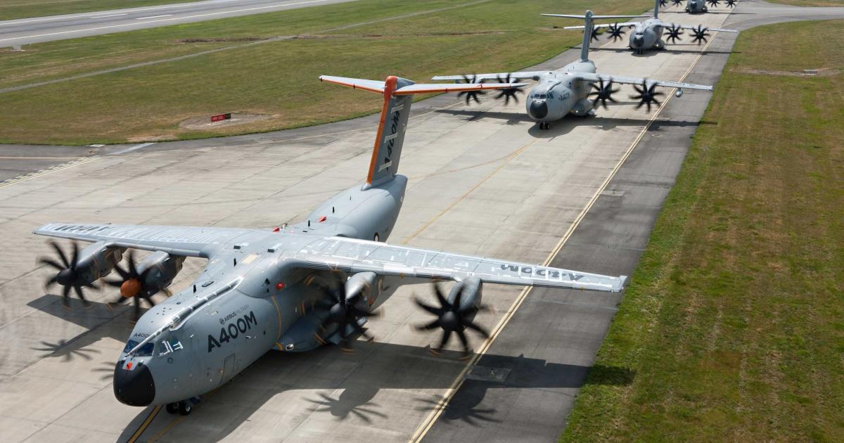 Manufacturing faults in the engine propeller gearbox of the A400M's TP400-D6 engines are one of several issues facing Airbus as it seeks to contain the potential impact of production problems on its 2016 financial results. [Photo: Airbus]