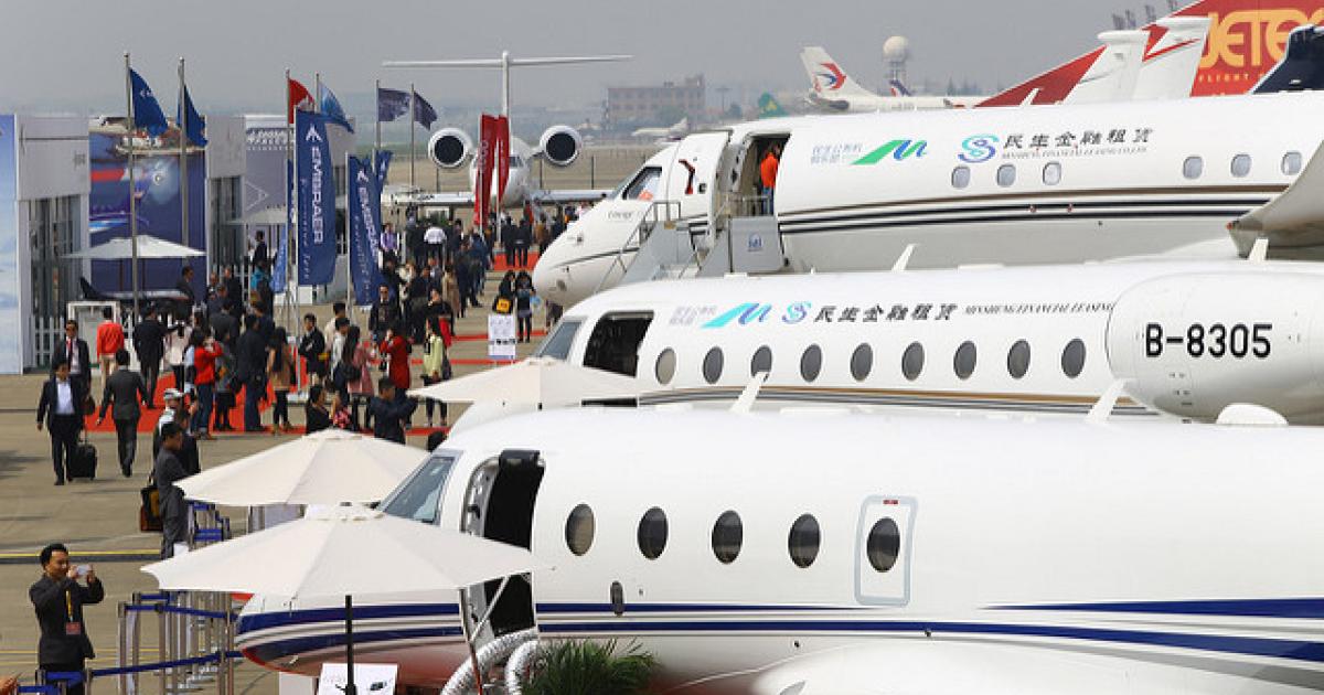 The annual Asian Business Aviation Convention & Exhibition is a major recruitment platform for the Asian Business Aviation Association. [Photo: David McIntosh]