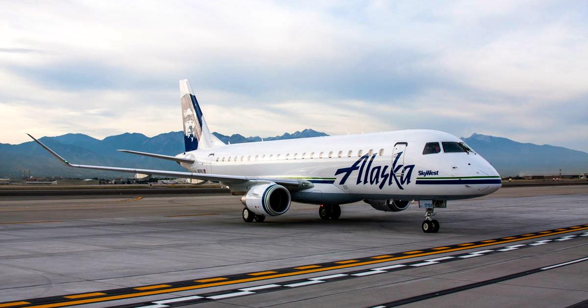 Regional carrier SkyWest operates the Embraer E175 for Alaska Airlines under a capacity purchase agreement. (Photo: Alaska Air Group)