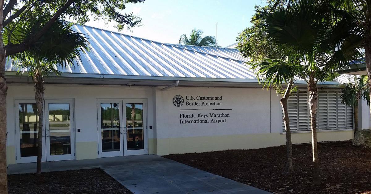 The $1.6 million U.S. Customs facility at the recently renamed The Florida Keys Marathon International Airport brings customs service back to the airport for the first time in nearly 30 years.