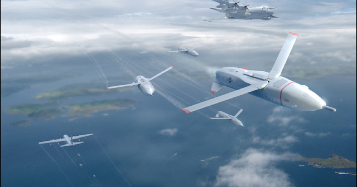 Darpa emphasizes the use of low-cost, reusable small unmanned aircraft systems for its 'Gremlins' project. (Image: Darpa)