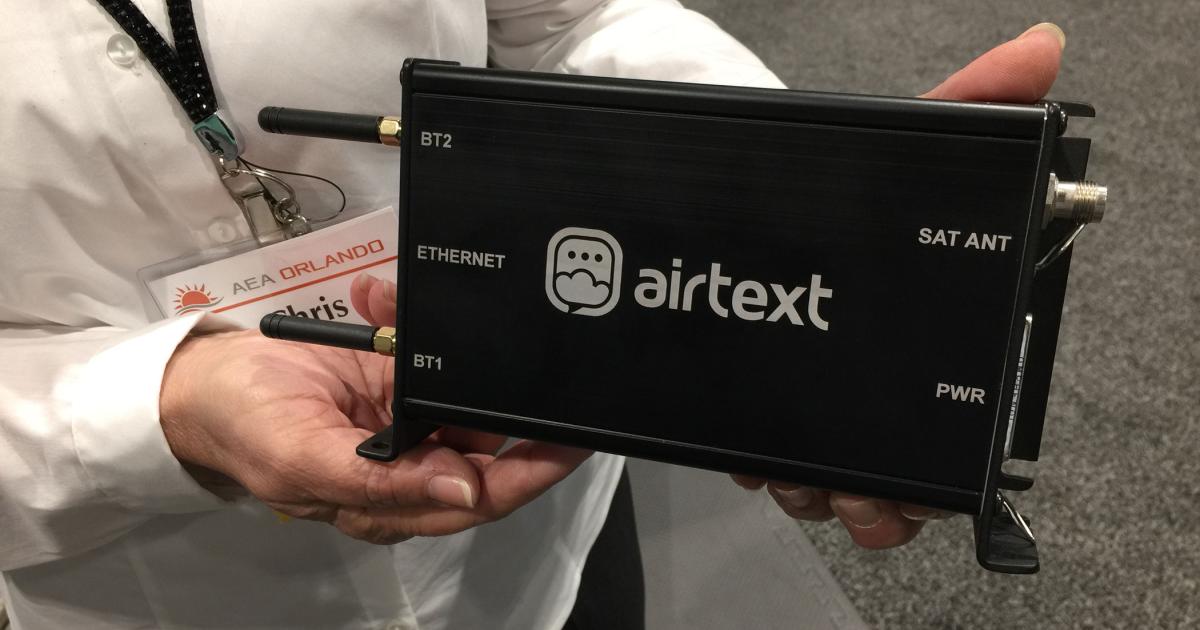 Send Solutions Unveils Low-cost Airborne Texting | Aviation ...