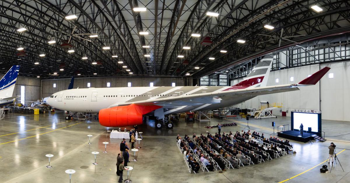 maintenance hangar in Indianapolis, allowing it to accommodate widebody aircraft like the Airbus A330. 