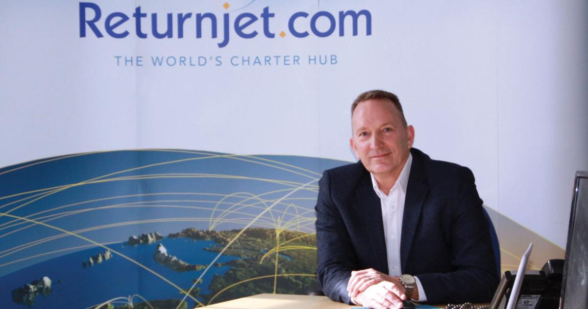Returnjet aviation director Steve Westlake believes he has the right formula for online charter booking.
