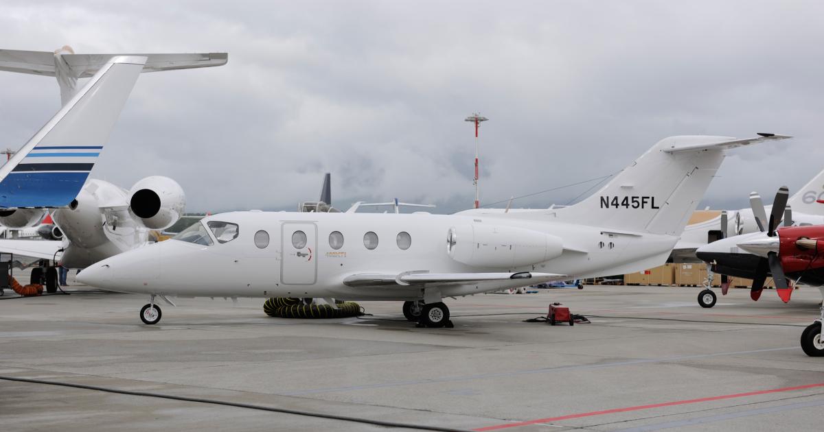 Flexjet will start operations in Europe by year-end with a fleet of eight Nextant 400XTis, offering both on-demand and membership services. It plans to base the light jets in London, Paris and two other cities in central and/or eastern Europe. (Photo: Mark Wagner/AIN)